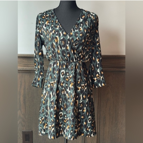 Express Dresses & Skirts - Express Animal Print Long Sleeve Dress